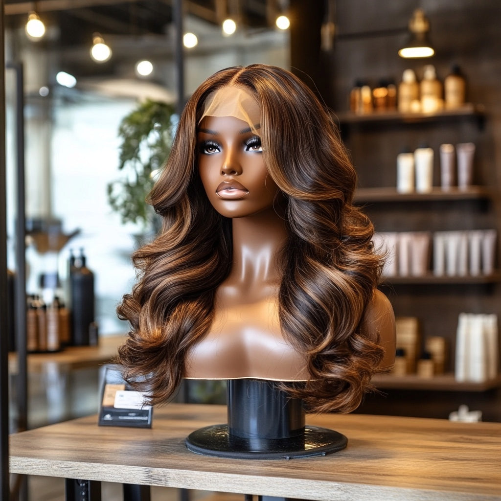 Blonde Highlight Body Wave HD Lace Front Wig